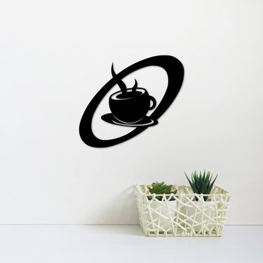 Modern Coffee Cup Wall Decor | Metal Coffee Sign | Coffee Gift for Her | Coffee Decor | Sign for Coffee Bar | Retro Industrial Decor